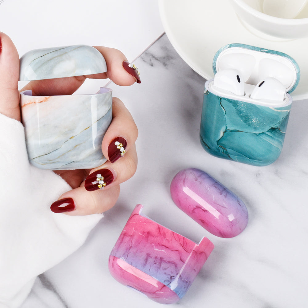 Compatible with Apple, Compatible with Apple , Marbled earphone case What Else You Got?