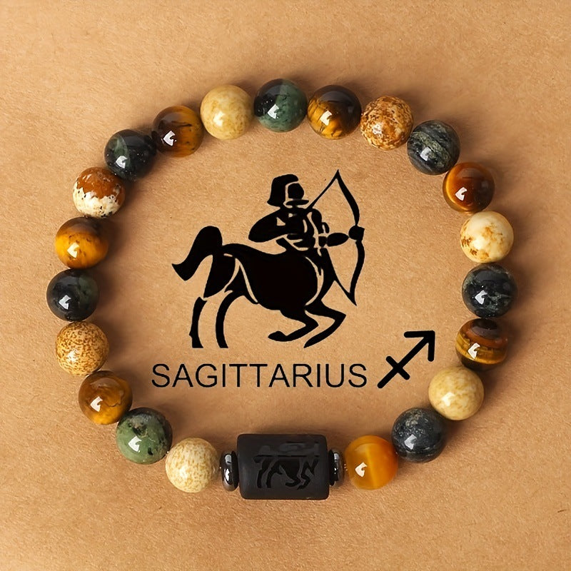12 Zodiac Sign Natural Stone Bead Bracelet What Else You Got?