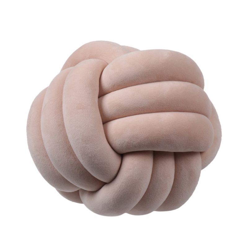 Knotted Plush Ball Design Round Throw Pillow What Else You Got?