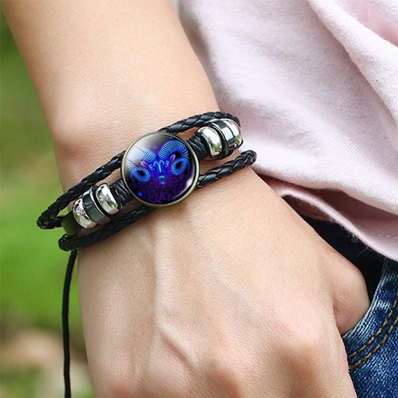12 Zodiac Constellation Bracelet Luminous Braided Design Bracelet For Men Women Kids What Else You Got?
