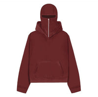 Women’s Double-Hood Zip Cardigan – Embroidered Geometric Streetwear Jacket S–XL