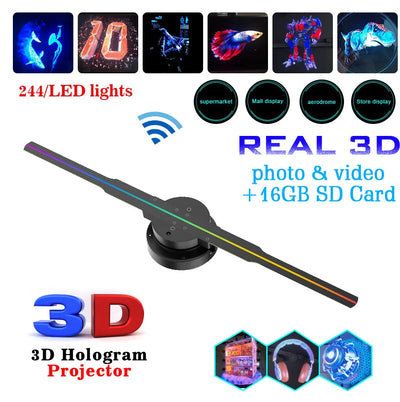 Heavenly 3D LED Holographic Sign Light - Transform Your Worship Space with Divine Projection