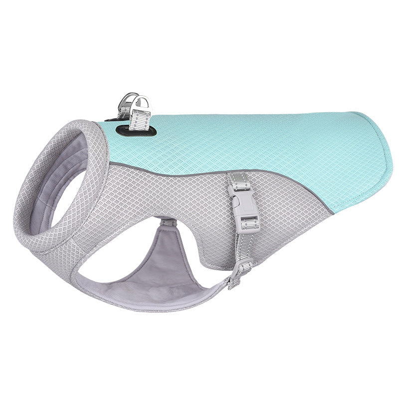 Summer Pet Dog Cooling Vest Heat Resistant Cool Dogs Clothes Breathable Sun-proof Clothing For Small Large Dogs Outdoor Walking What Else You Got?