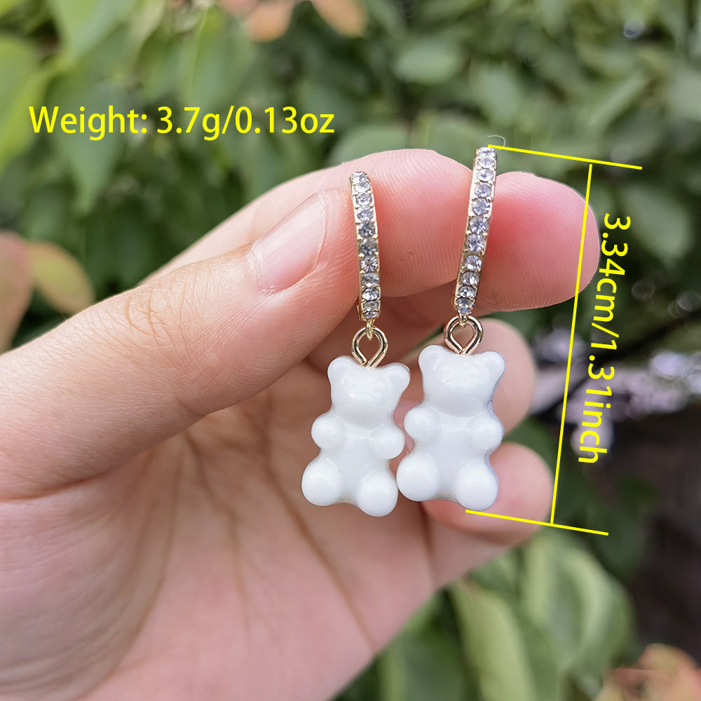 Creative Candy Color Bear Gummy Earrings What Else You Got?