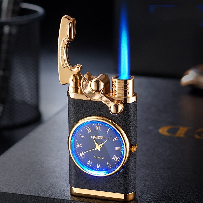 2‑in‑1 Watch Lighter – Real Dial Wristwatch with Windproof Blue Flame Torch (Refillable Butane What Else You Got?