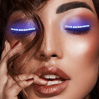 LED Light-Up False Eyelashes – 6 Colors, 7 Flash Modes for Cosplay & Events