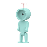 Galactic Astronaut Magnetic Night Light - Christian Space-Themed Decor with Building Blocks