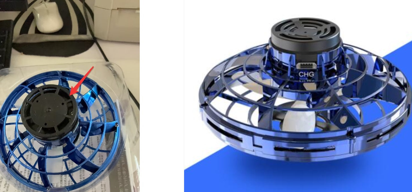 Rotating Flying Gyro Drone Toy – Induction Hover Spinner (USB Rechargeable) What Else You Got?