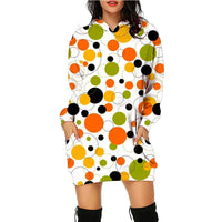 Halloween Christian Hoodie - Long Sleeve Printed Sweater with Pockets for Women