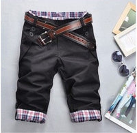 Men's Summer 7-Point Cropped Casual Pants – Breathable & Relaxed Fit