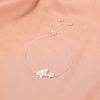 Glow-in-the-Dark Butterfly Bracelet – Electroplated Copper Bangle