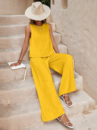 Elegant Christian Women's Two-Piece Casual Suit Set - Spring Summer Outfit in Multiple Colors