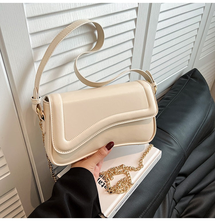 Women’s Flap‑Top Magnetic‑Clip Shoulder Bag – Street Fashion PU Leather Double‑Strap Purse What Else You Got?