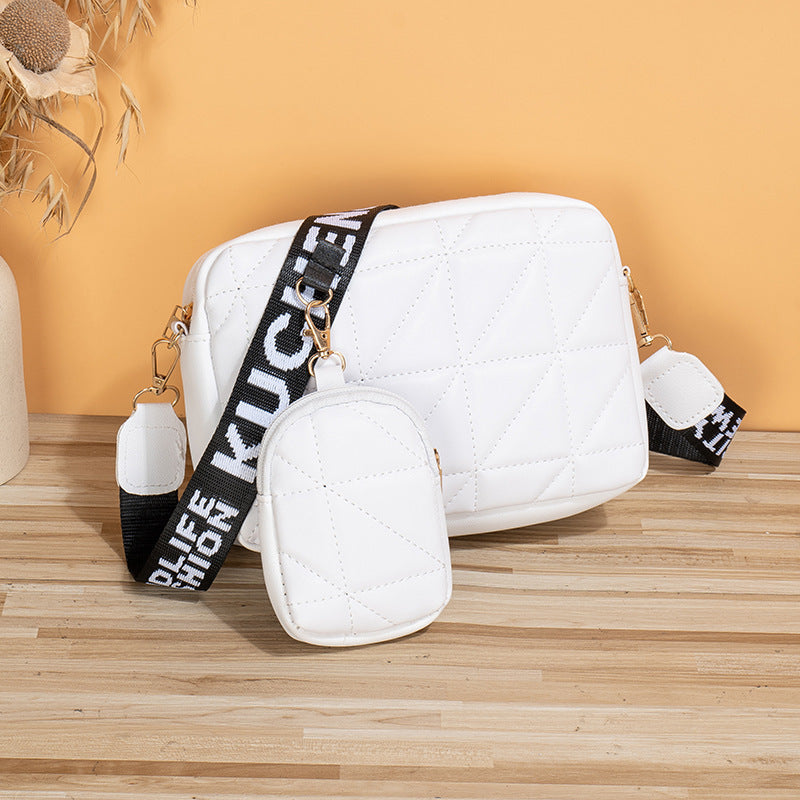 Two‑Piece PU Shoulder & Messenger Bag Set – Embroidered Crossbody with Mini Pouch What Else You Got?