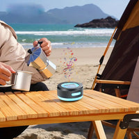 Mini Bone Conduction Bluetooth Speaker – RGB Lights, Magnetic Vibration & Waterproof Design