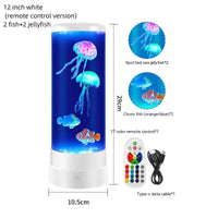 Glowing Jellyfish USB LED Night Light - Colorful Atmosphere Lamp for Home Decor
