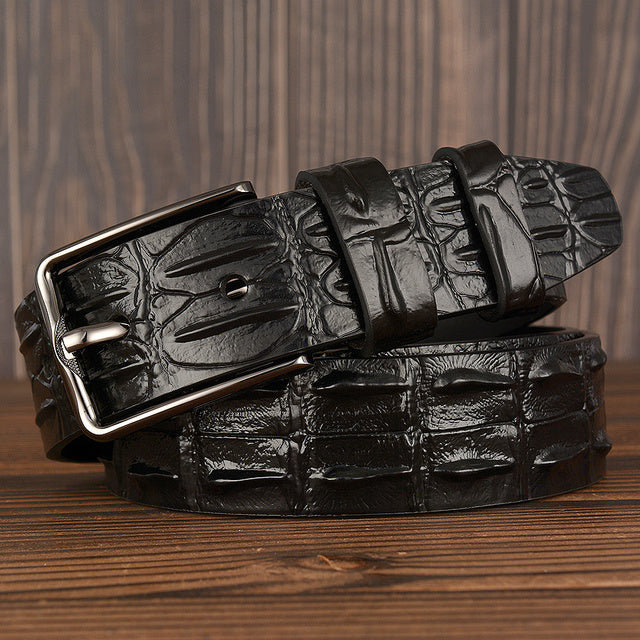 Luxury Genuine Leather Belt for Men - Premium Dermis Leather Waist Belt