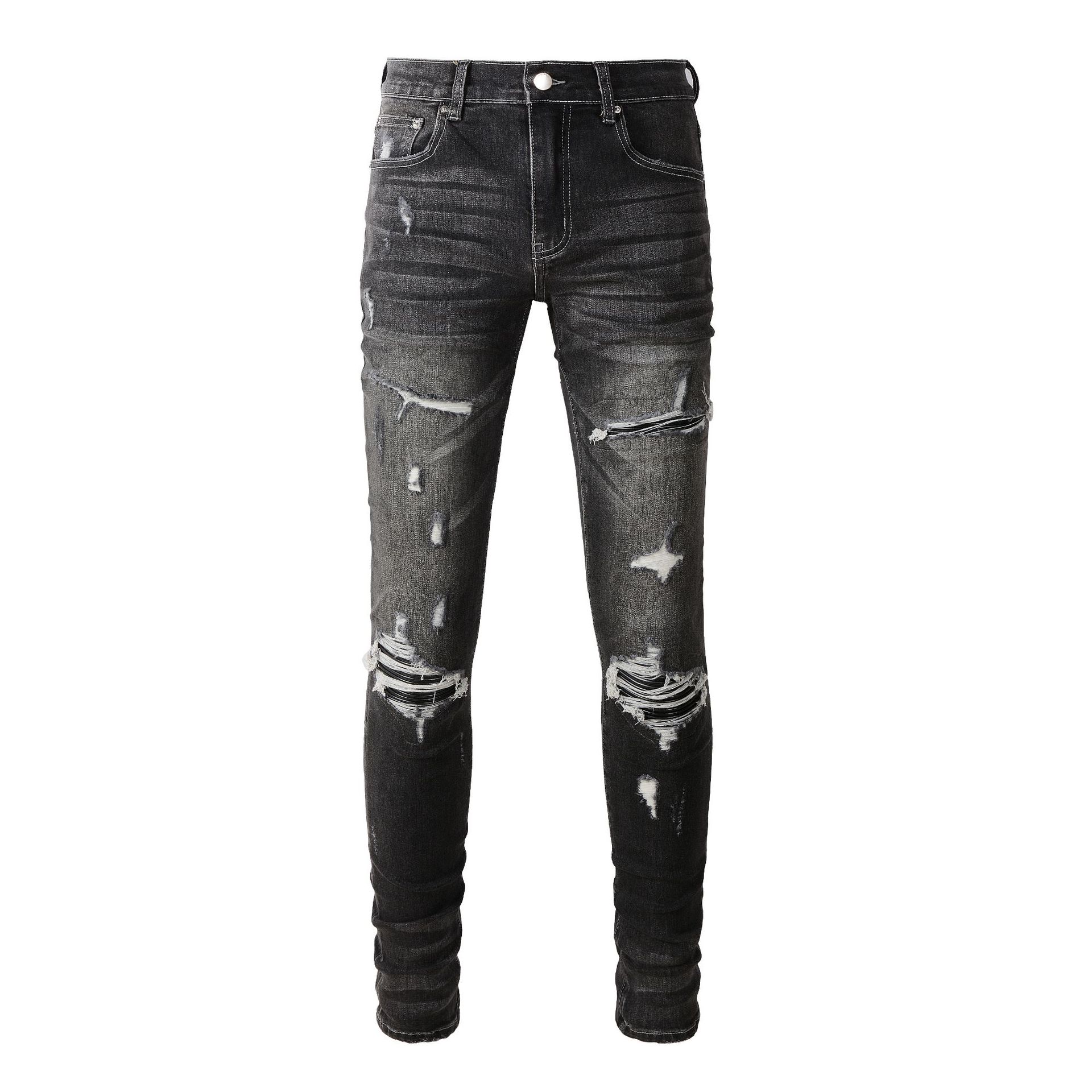 Men’s Slim Skinny Jeans – Close‑Fitting Stretch Denim (Retro Black, Mid‑Waist, All‑Season) What Else You Got?