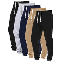 5-Pack Men’s Loose-Fit Solid Jogger Pants – Korean Style Casual Pants for Everyday Comfort