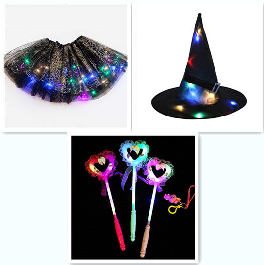 Magical & Luminous  LED Princess Halloween Tutu Skirt Sequins Shiny Skirt What Else You Got?