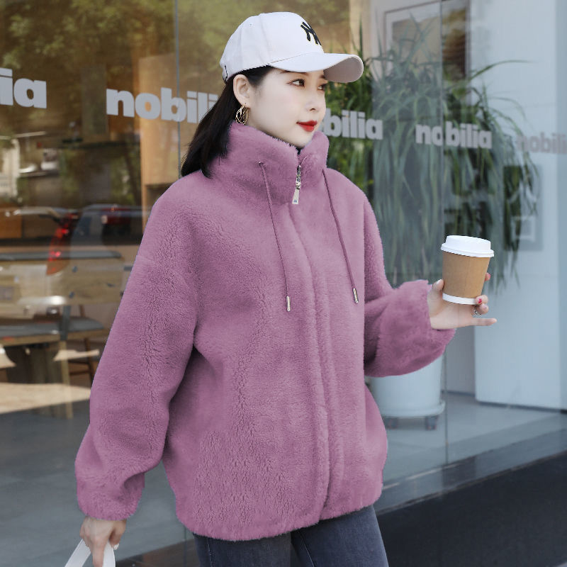 Double Faced Fleece Warm High Neck Sweater Women Cardigan What Else You Got?