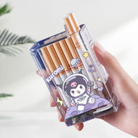 Cigarette Case with Built-In Lighter – Windproof Transparent Design for Everyday Carry