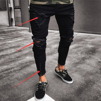 Men's Comfort Fit Stretch Jeans - Classic Pencil Pants for Everyday Wear
