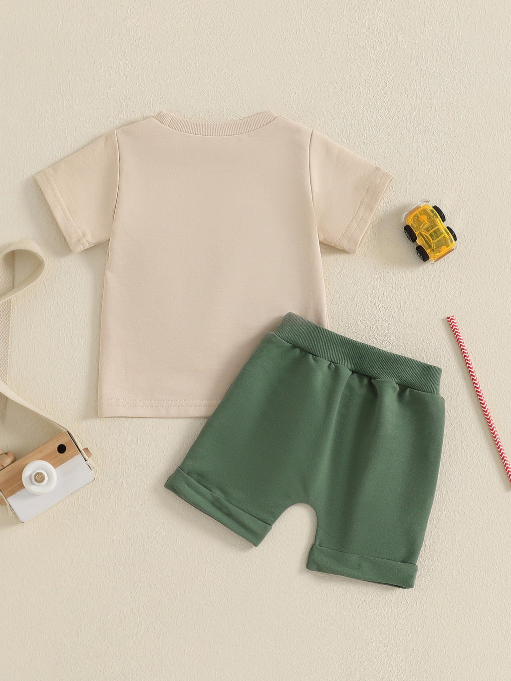Toddler Boys Summer Outfits Truck Embroidered Round Neck What Else You Got?