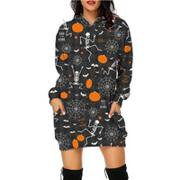 Halloween Christian Hoodie - Long Sleeve Printed Sweater with Pockets for Women
