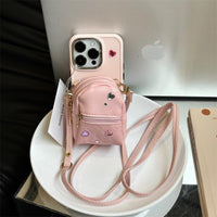Crossbody Wallet Phone Case with Strap – Lightweight PU Leather Phone Bag for Women