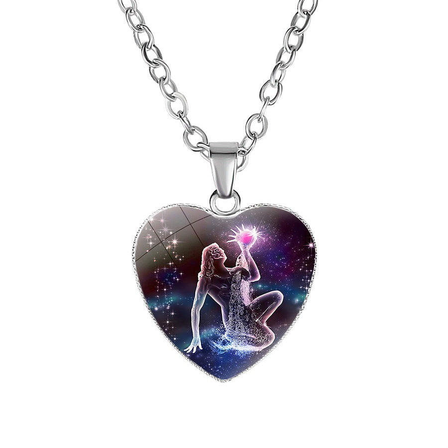 Women's Zodiac Heart Pendant Necklace What Else You Got?