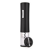 Electric Wine Bottle Opener with Foil Cutter - Battery Powered Automatic Corkscrew