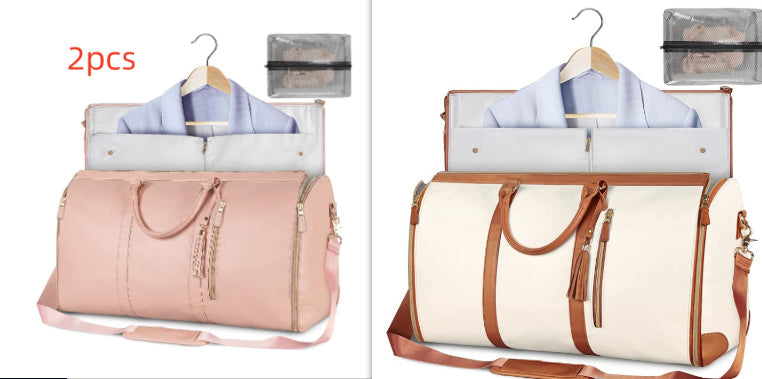 Large Capacity Travel Duffle Bag Women's Handbag Folding Suit Bag Waterproof Clothes Totes What Else You Got?