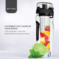 32oz Tritan Fruit Infuser Water Bottle – Leakproof, BPA-Free Hydration Bottle with Natural Fruit Flavor