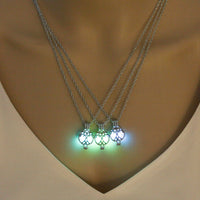 Glow-in-the-Dark Tree of Life DIY Round Necklace - Symbol of Faith & Light