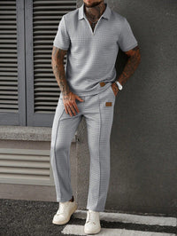 Elegant Christian Casual Polo & Pants Set - Modest Two-Piece Outfit for Men & Women