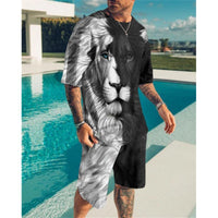 Men’s Short-Sleeve Leisure Set – Lightweight Two-Piece Casual Outfit for Travel