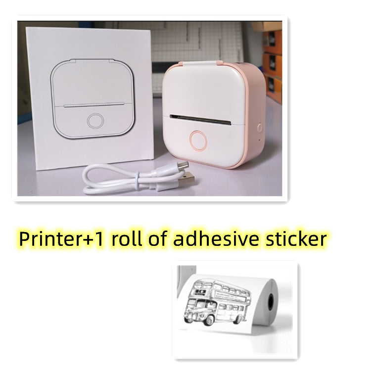 Portable Mini Thermal Label Printer Home Photo Printer Student Wrong Question Printer Bluetooth-compatible Mini Label Printer Price Tag What Else You Got?