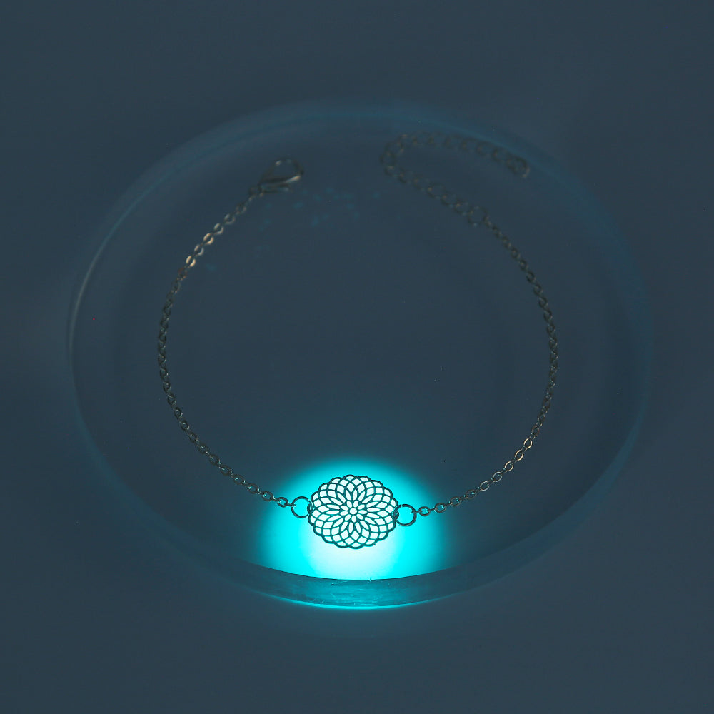 Round Flower Glow‑in‑the‑Dark Bracelet What Else You Got?