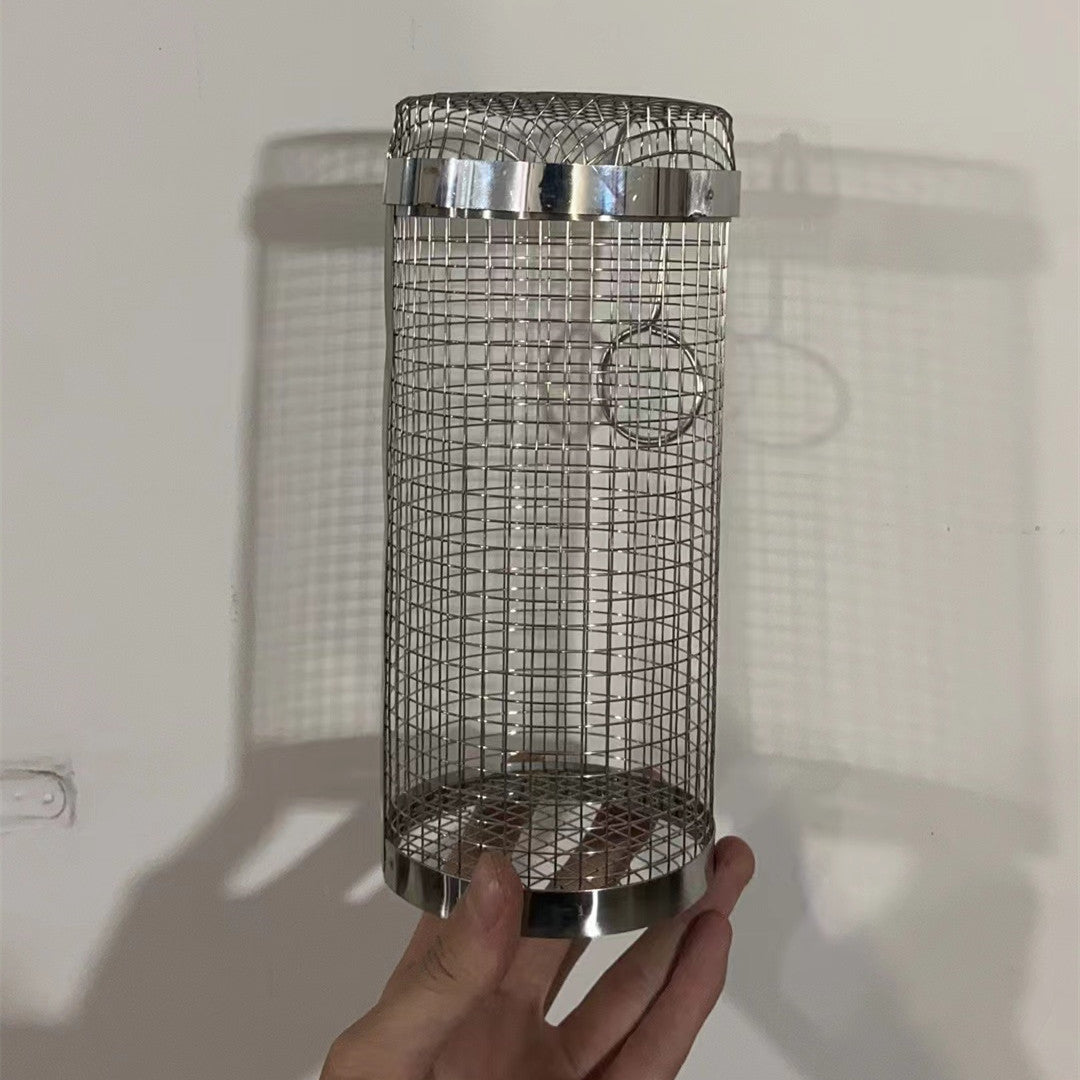 Rolling Grilling Basket – Stainless Steel Rotating BBQ Cylinder for Vegetables, Meats & Outdoor Cooking What Else You Got?