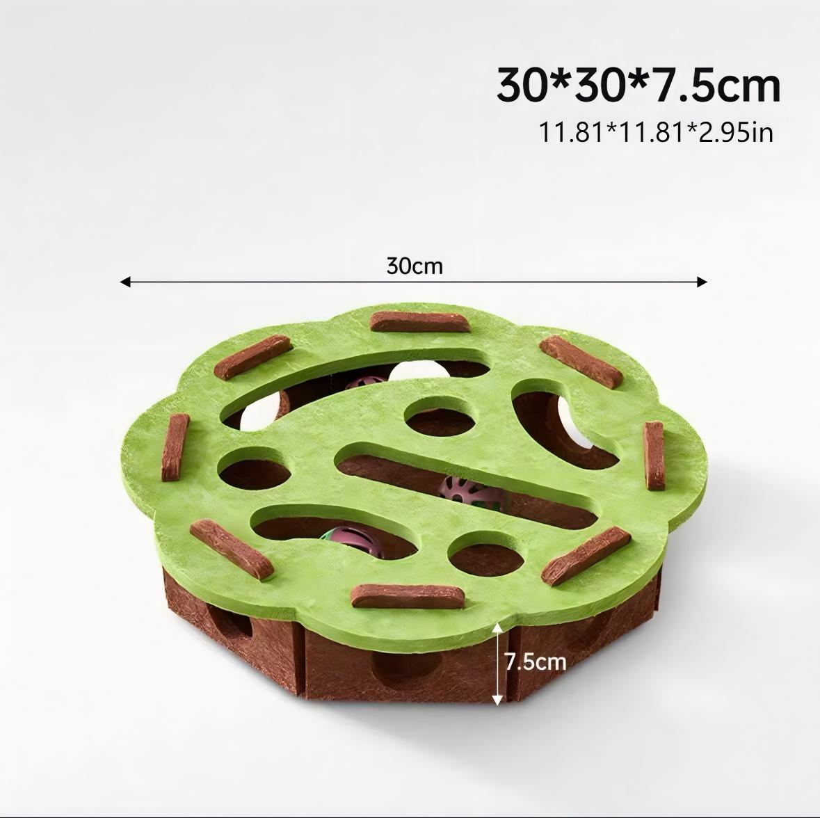 Interactive Cat Puzzle Toy With Maze Tunnel, Bell Ball & Pathways - No Batteries Needed, Durable Felt Construction - Mental Stimulation & Hunting Exercise For Indoor Cats - Pet Exercise Toy For All Br What Else You Got?