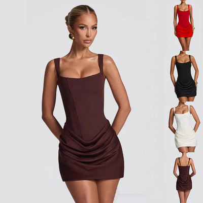 Divine Elegance: Sleeveless Corset Party & Wedding Dress in Radiant Summer Colors