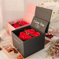 Elegant Double Life Rose Jewelry Gift Box Set - Perfect for Christian Gifts