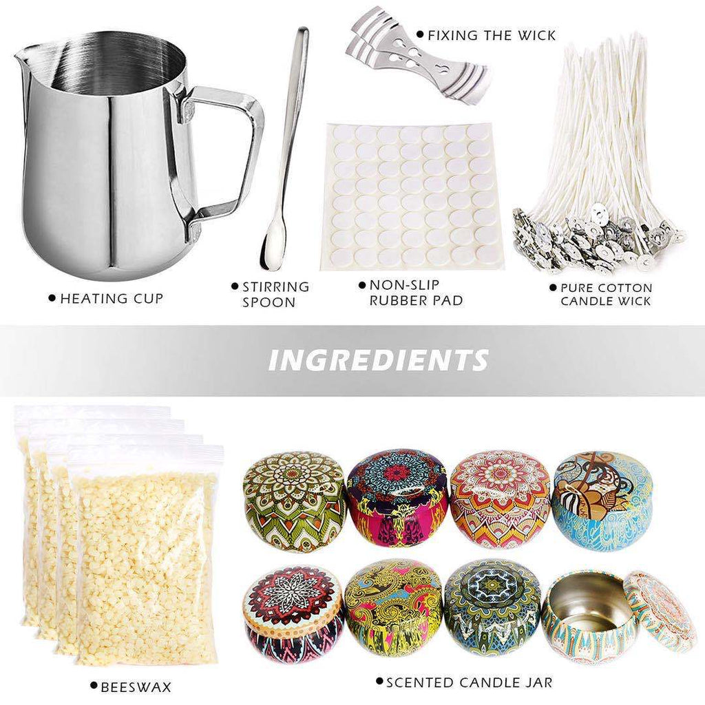 DIY Candle Making Kit - Complete Soy Wax Starter Set with Pouring Pot Wicks Tins & Fragrances What Else You Got?