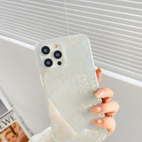 Holographic Heart iPhone Case - Radiant Faith Protection | 2026 Trend