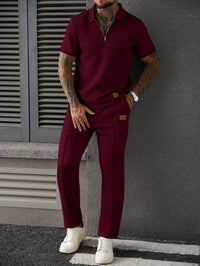 Elegant Christian Casual Polo & Pants Set - Modest Two-Piece Outfit for Men & Women