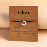 12 Zodiac Constellation Rope Bracelet – Adjustable Couples & Friends Jewelry
