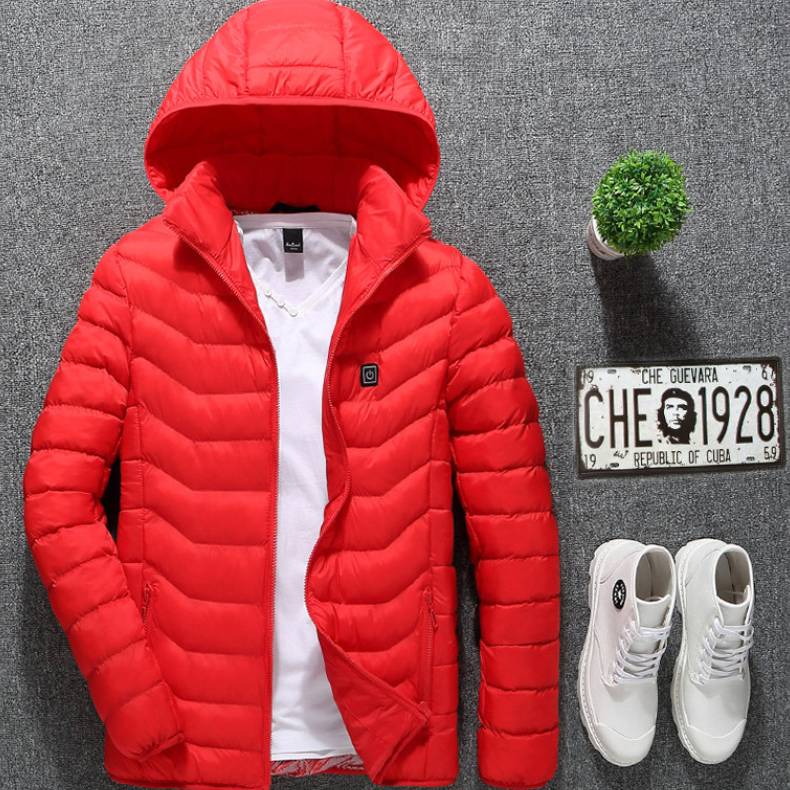Winter Heated Jacket USB Electric Cotton Coat Zip-up Heater Thermal Clothing Heating Vest For Men What Else You Got?
