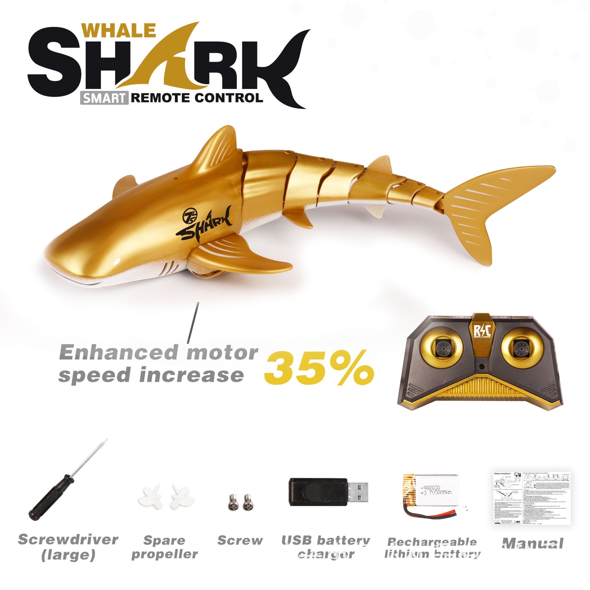 2.4G Remote Control Water Jet Shark Funny Water Spray Simulation Whale Animals Submarine Remote Control Fish What Else You Got?