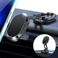 Magnetic Car Phone Mount - 720° Rotating Dashboard Holder, Water-Resistant Stainless Steel